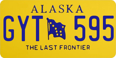 AK license plate GYT595