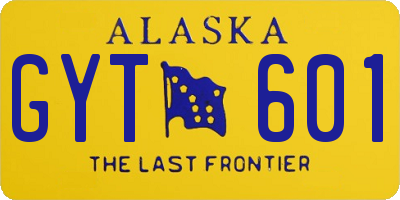 AK license plate GYT601