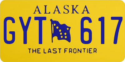 AK license plate GYT617
