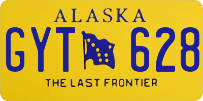 AK license plate GYT628