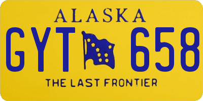 AK license plate GYT658