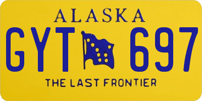 AK license plate GYT697