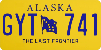 AK license plate GYT741