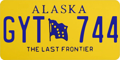 AK license plate GYT744