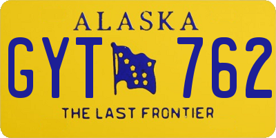 AK license plate GYT762