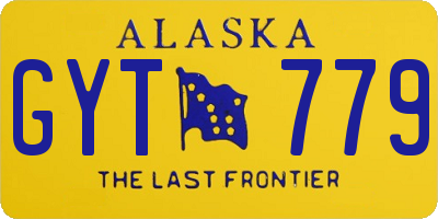 AK license plate GYT779