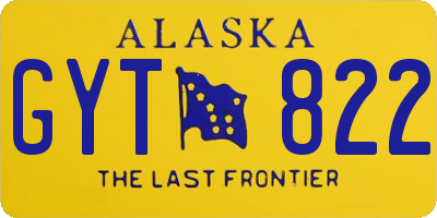 AK license plate GYT822