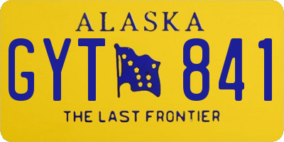 AK license plate GYT841