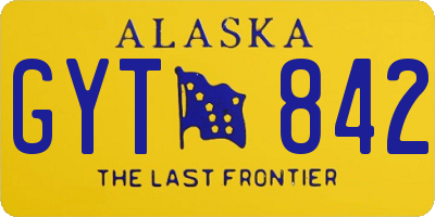 AK license plate GYT842