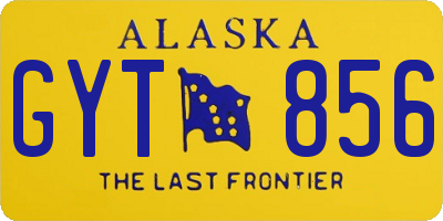 AK license plate GYT856