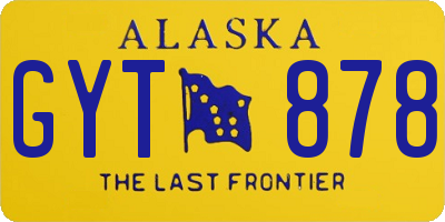 AK license plate GYT878