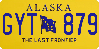 AK license plate GYT879