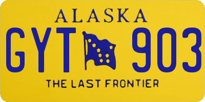 AK license plate GYT903