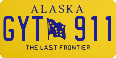 AK license plate GYT911
