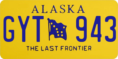 AK license plate GYT943