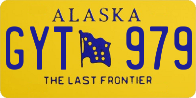 AK license plate GYT979