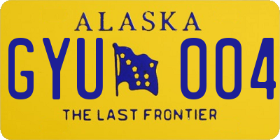 AK license plate GYU004