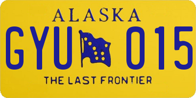 AK license plate GYU015