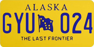 AK license plate GYU024