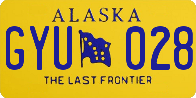 AK license plate GYU028