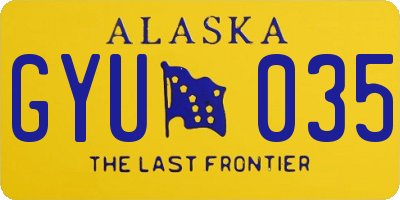 AK license plate GYU035