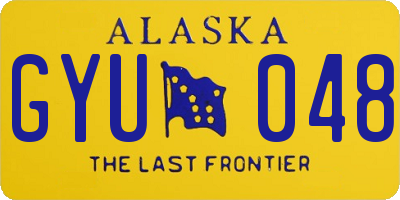 AK license plate GYU048