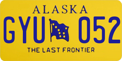 AK license plate GYU052