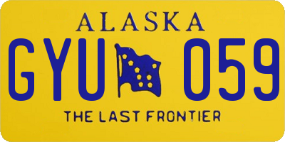 AK license plate GYU059