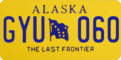 AK license plate GYU060