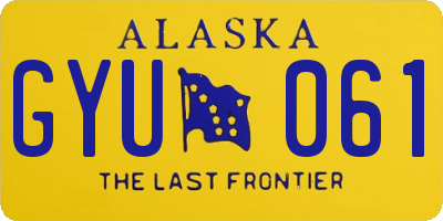 AK license plate GYU061