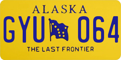 AK license plate GYU064