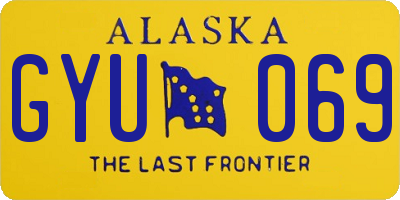 AK license plate GYU069