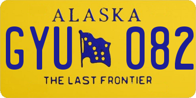 AK license plate GYU082