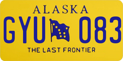 AK license plate GYU083