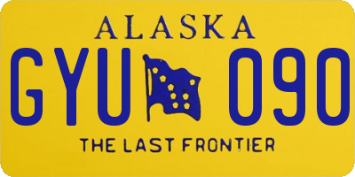 AK license plate GYU090