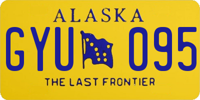 AK license plate GYU095