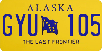 AK license plate GYU105