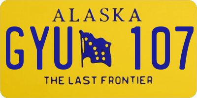 AK license plate GYU107