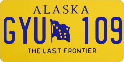 AK license plate GYU109