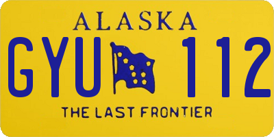 AK license plate GYU112