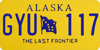 AK license plate GYU117