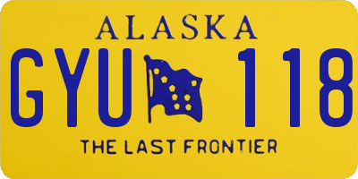 AK license plate GYU118