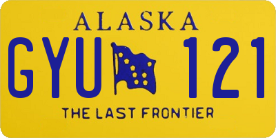 AK license plate GYU121