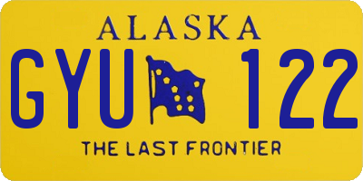 AK license plate GYU122