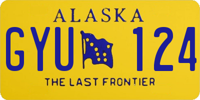 AK license plate GYU124