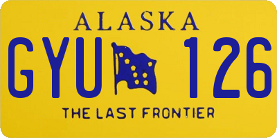 AK license plate GYU126