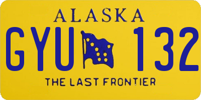 AK license plate GYU132