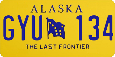 AK license plate GYU134