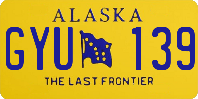 AK license plate GYU139