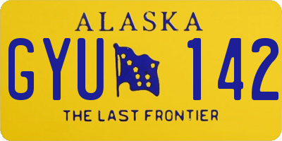 AK license plate GYU142